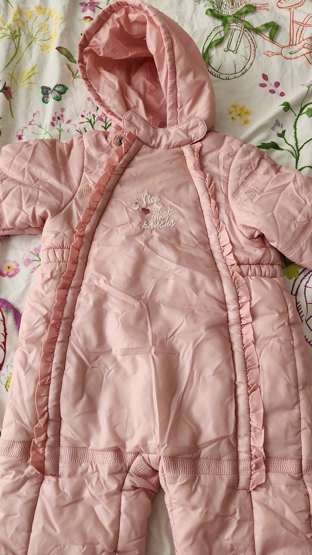 Pembe Kız Bebek Kayak Tulumu - Görsel 4