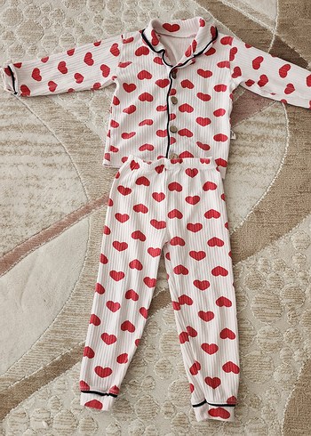 Uzun Kollu, Düğmeli Bebek Kız Takımı - Görsel 2