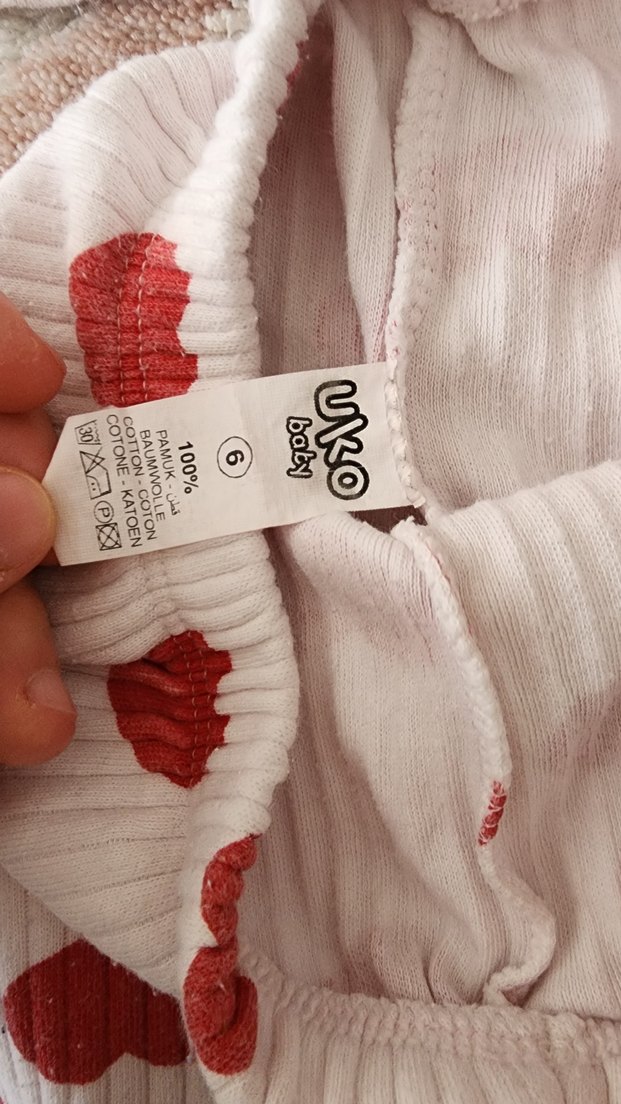 Uzun Kollu, Düğmeli Bebek Kız Takımı - Görsel 3