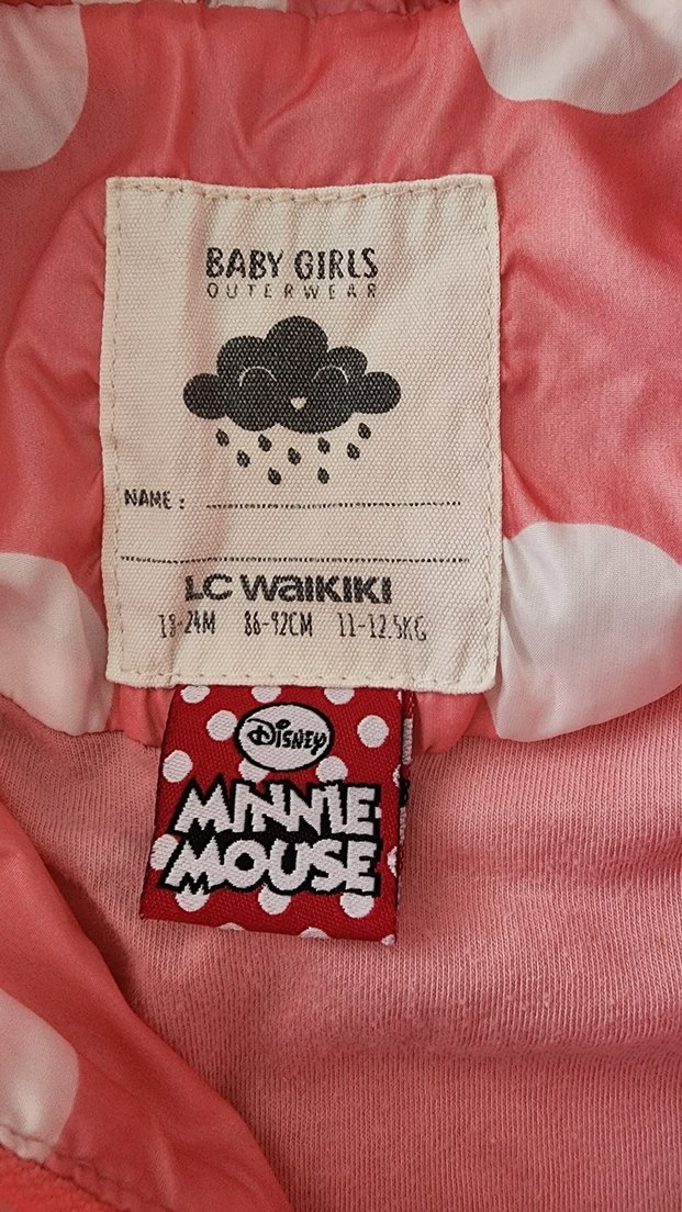 Kız Çocuk Kapüşonlu Pembe Nakışlı Yelek - Görsel 3