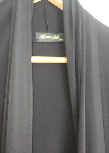 Siyah Uzun Kollu Gevşek Kesim Gotik Elbise - Görsel 5