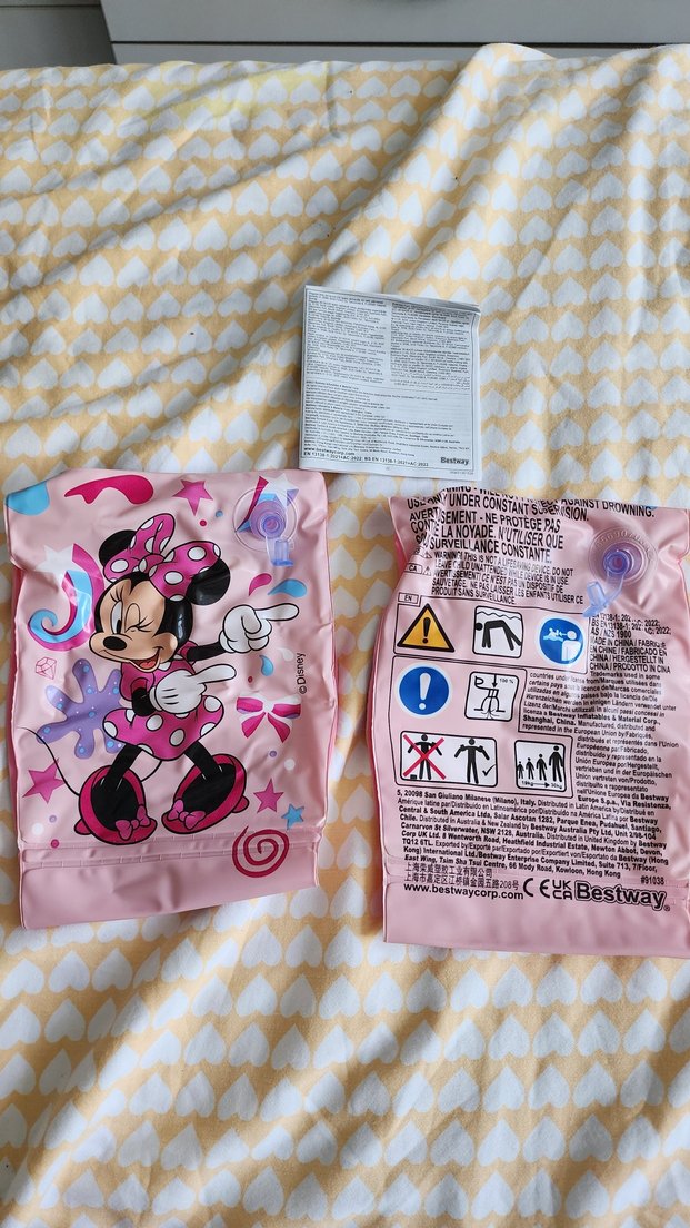 Minnie Mouse Baskılı Pembe Kolluklar - Görsel 3