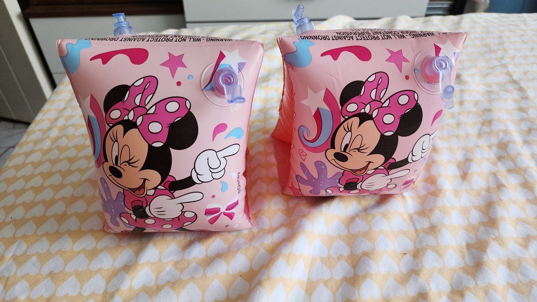 Minnie Mouse Baskılı Pembe Kolluklar - Görsel 2