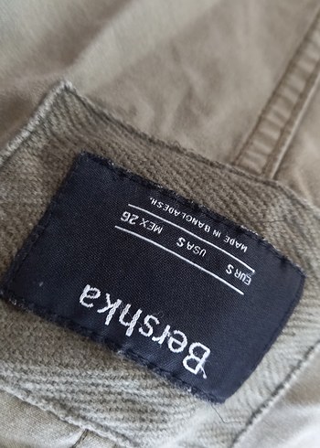 Bershka Kadın Haki Parka Ceket - Görsel 2