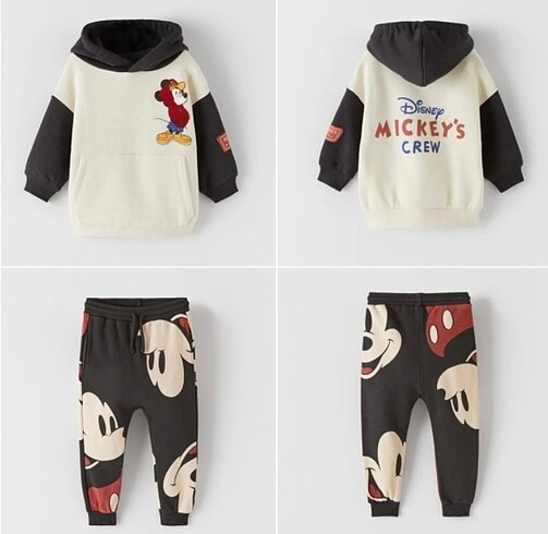 Zara Mickey Mouse takım