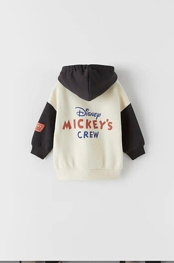 24-36 Ay Beden gri Renk Zara Mickey Mouse takım
