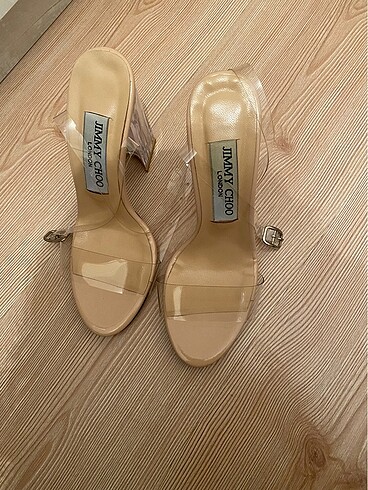 Jimmy Choo Jimmy Choo clear strap heeled