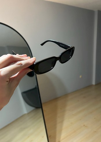 Siyah Minimalist Dikdörtgen gözlük - Görsel 3