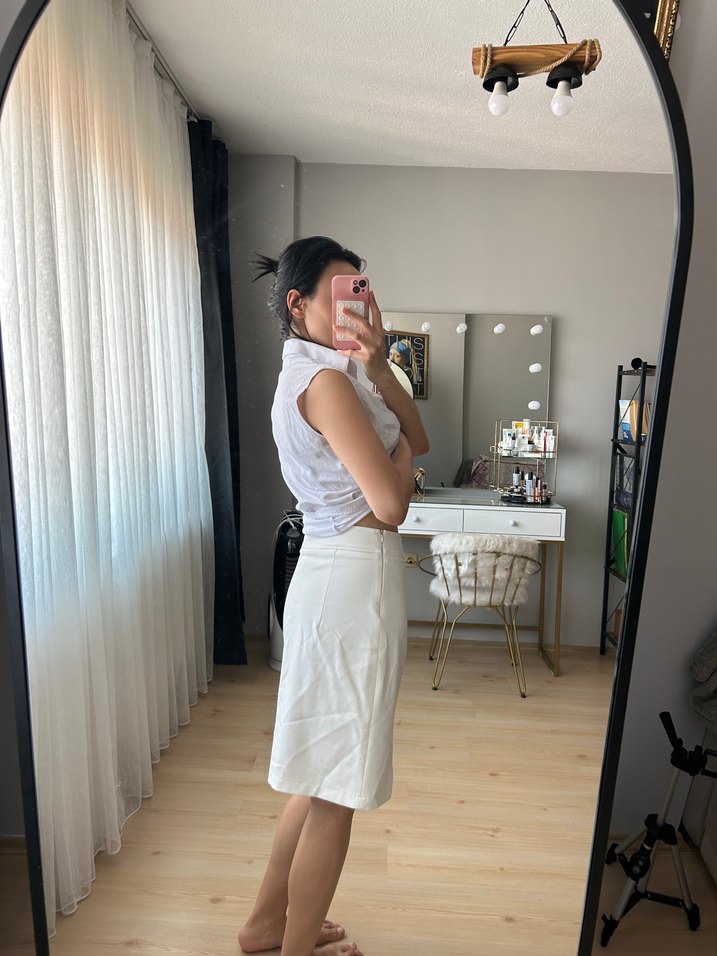 Beyaz Kalem Etek - Görsel 2