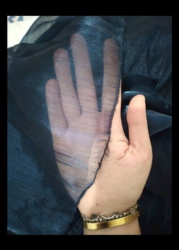 Lacivert Uzun Kollu Yüksek Yakalı Gotik Bluz - Görsel 5