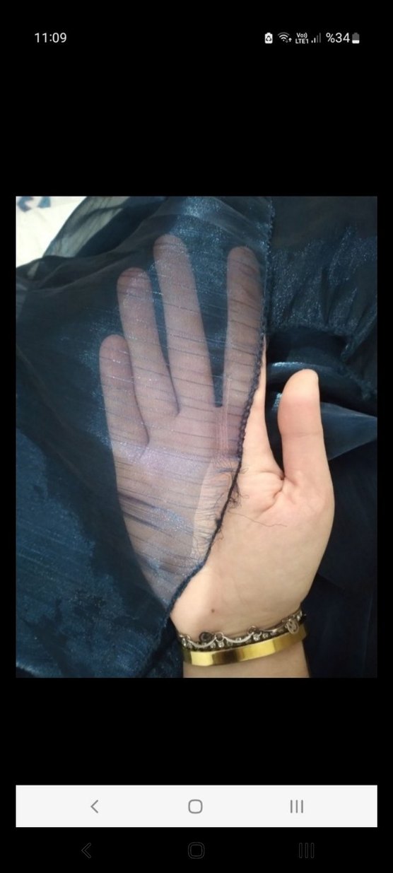 Lacivert Uzun Kollu Yüksek Yakalı Gotik Bluz - Görsel 5