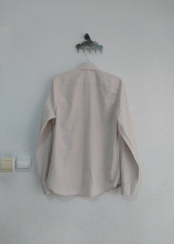 Bej Keten Erkek Gömlek - Görsel 3