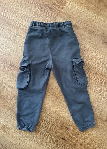 Gri ve Haki Erkek Çocuk Bol Kesim Pantolon - Görsel 4