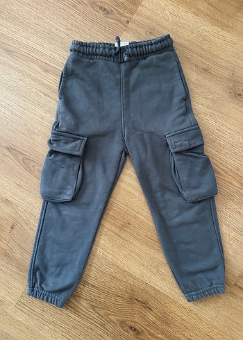 Gri ve Haki Erkek Çocuk Bol Kesim Pantolon - Görsel 5