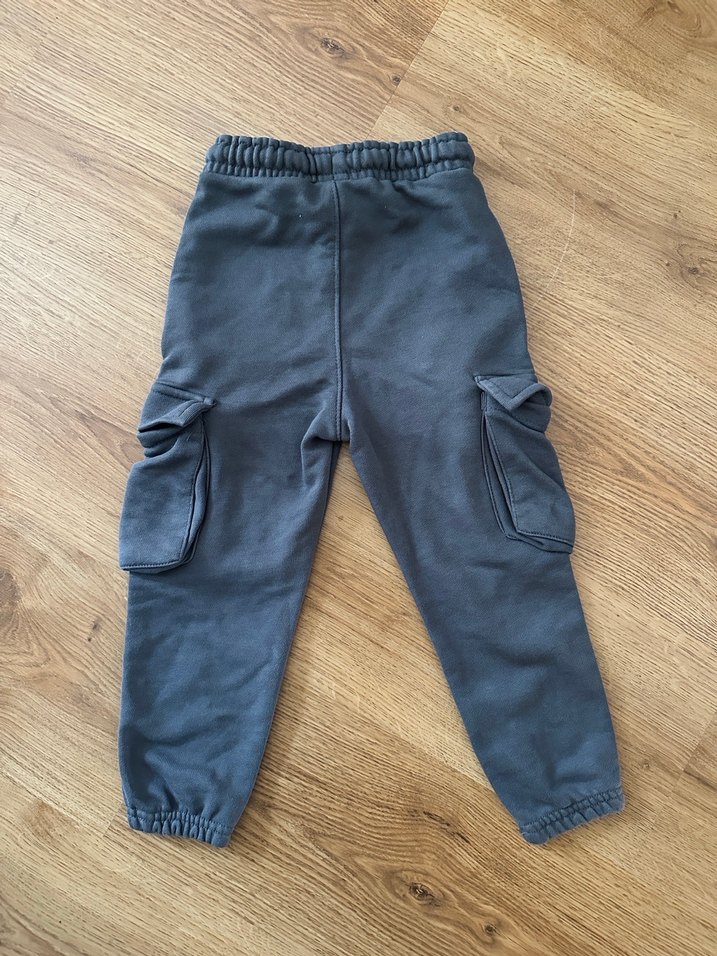 Gri ve Haki Erkek Çocuk Bol Kesim Pantolon - Görsel 4