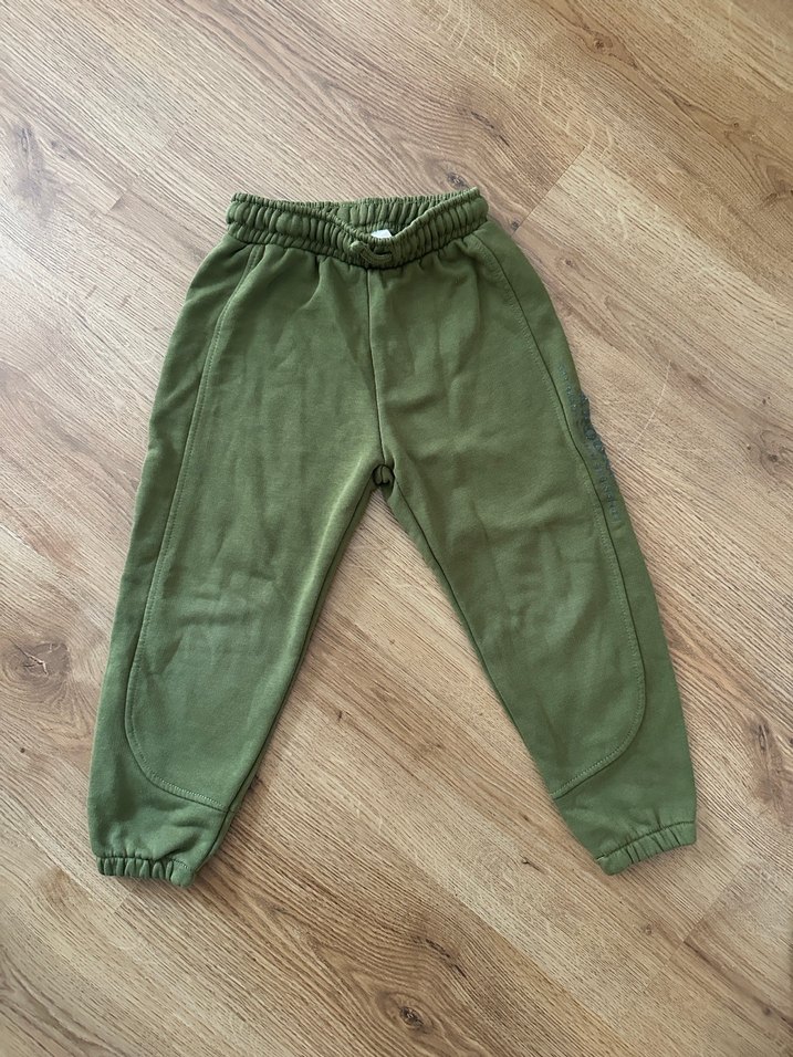 Gri ve Haki Erkek Çocuk Bol Kesim Pantolon - Görsel 3