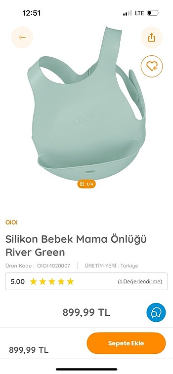 Oioi silikon mama önlüğü - Görsel 2