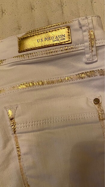 U.S Polo Assn. U.S POLO BEYAZ PANTALON
