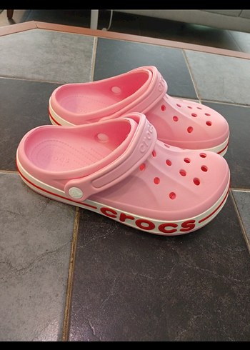 Crocs Pembe Platform Topuklu Crocs Terlik