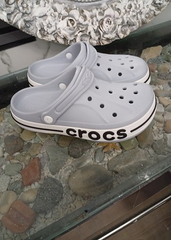 Crocs Gri Erkek Crocs Kaydırak Terlik