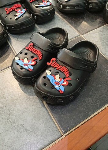 Süpermen çocuk crocs terlik