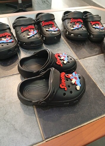 30 Beden Süpermen çocuk crocs terlik