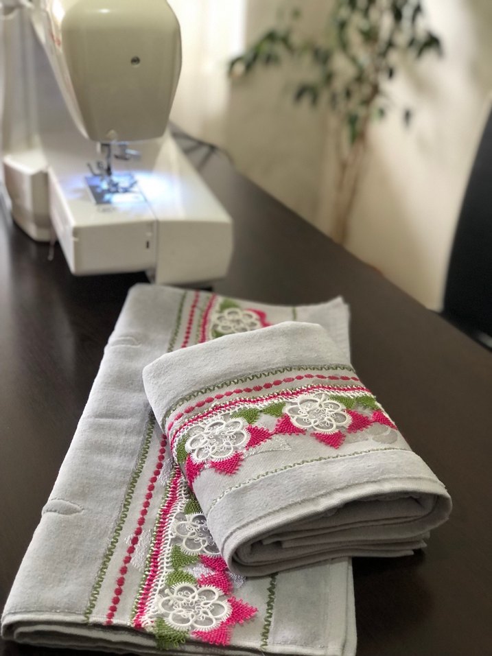 Nakışlı Bohem  Gri Havlu 1 adet fiyatı - Görsel 3