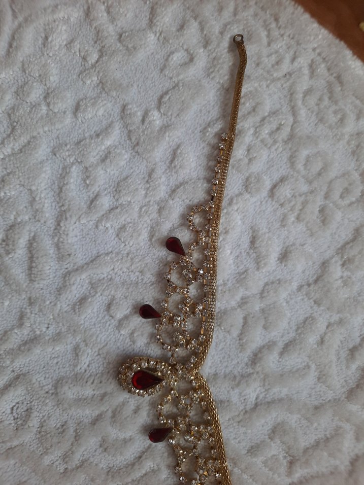 Altın Renkli İşlemeli saç aksesuarı - Görsel 5