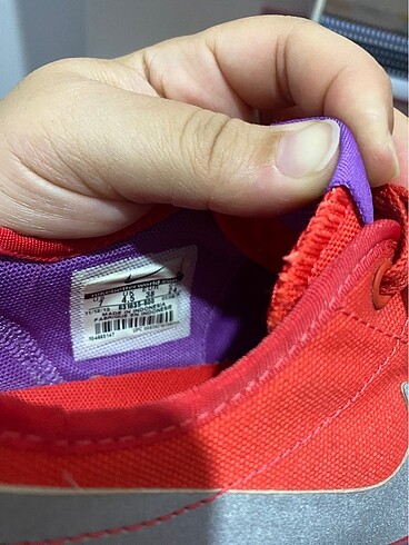 38 Beden kırmızı Renk Nike converse
