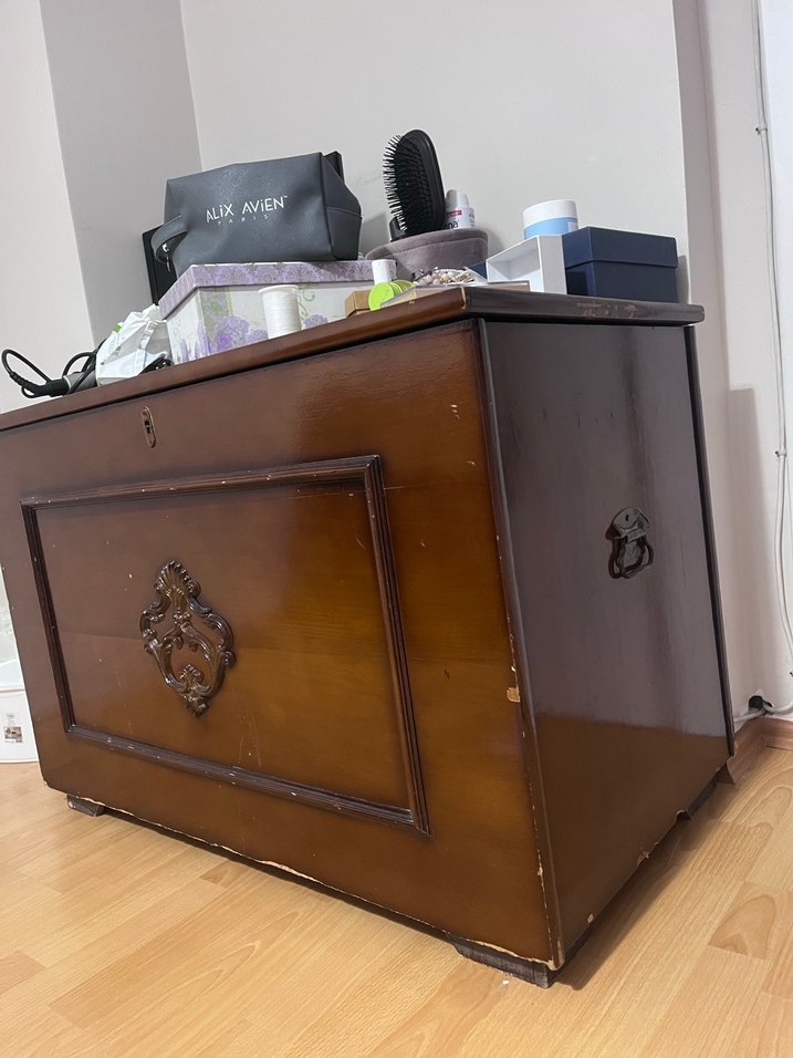 Çeyiz sandığı antika - Görsel 2