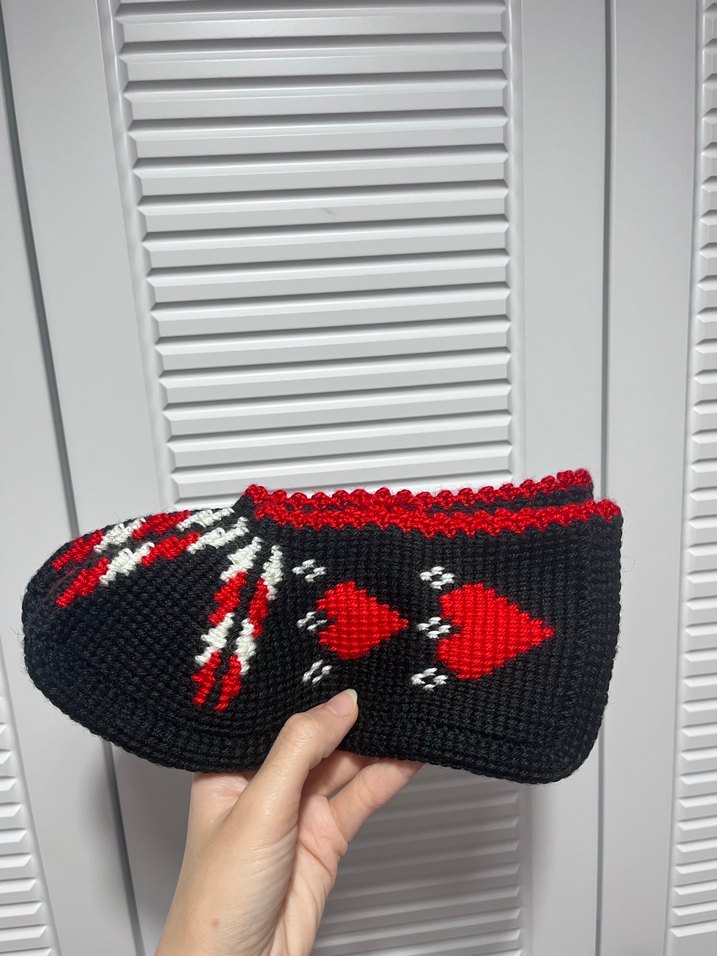 Nakışlı Örgü Kadın Patik - Görsel 2