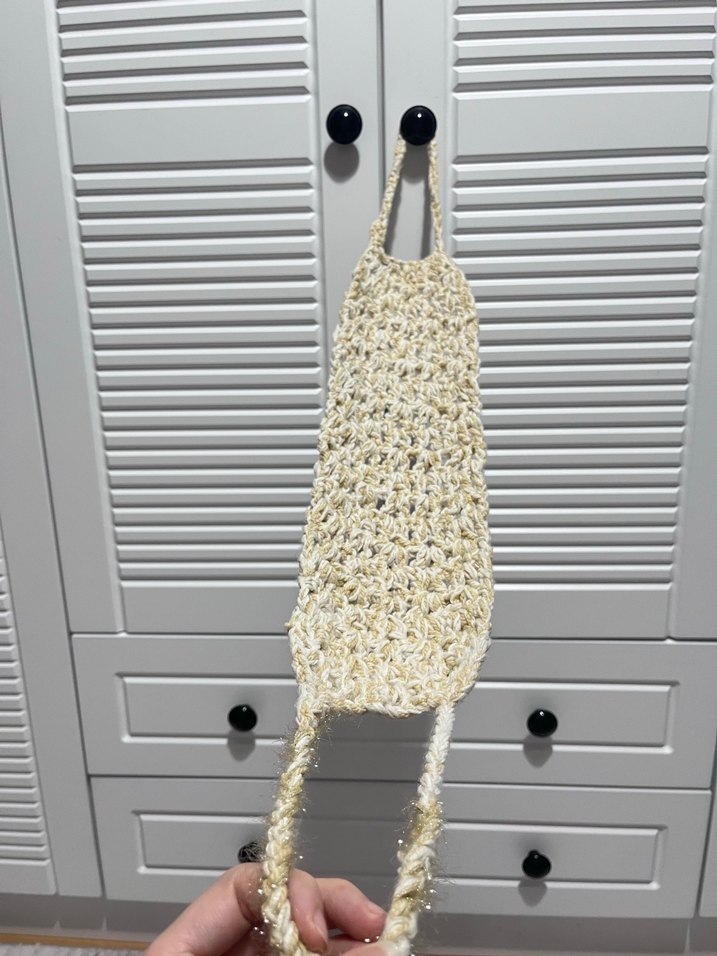 Bej Örgü Banyo Süngeri - Görsel 2