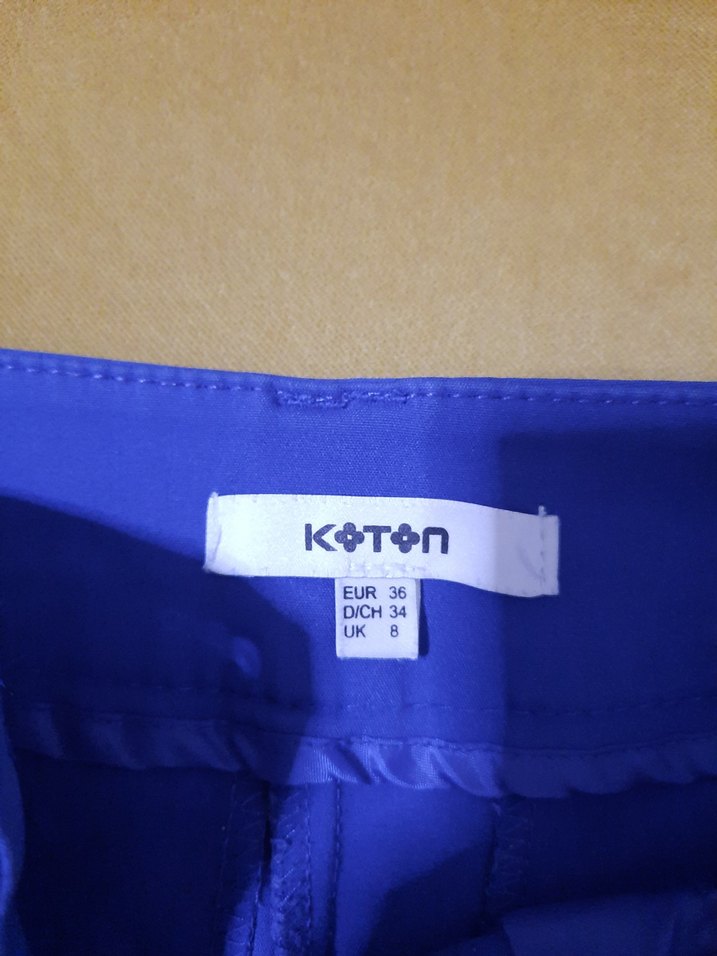 Mavi Midi Kadın Kumaş Pantolon  boyu85cm - Görsel 4