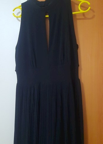 Siyah V Yaka Uzun Kadın tulum - Görsel 3