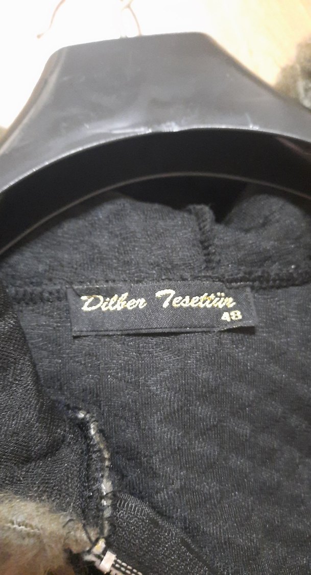 Kadın Uzun Lacivert Fermuarlı Kaban - Görsel 5