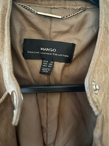 Mango Deri-süet ceket