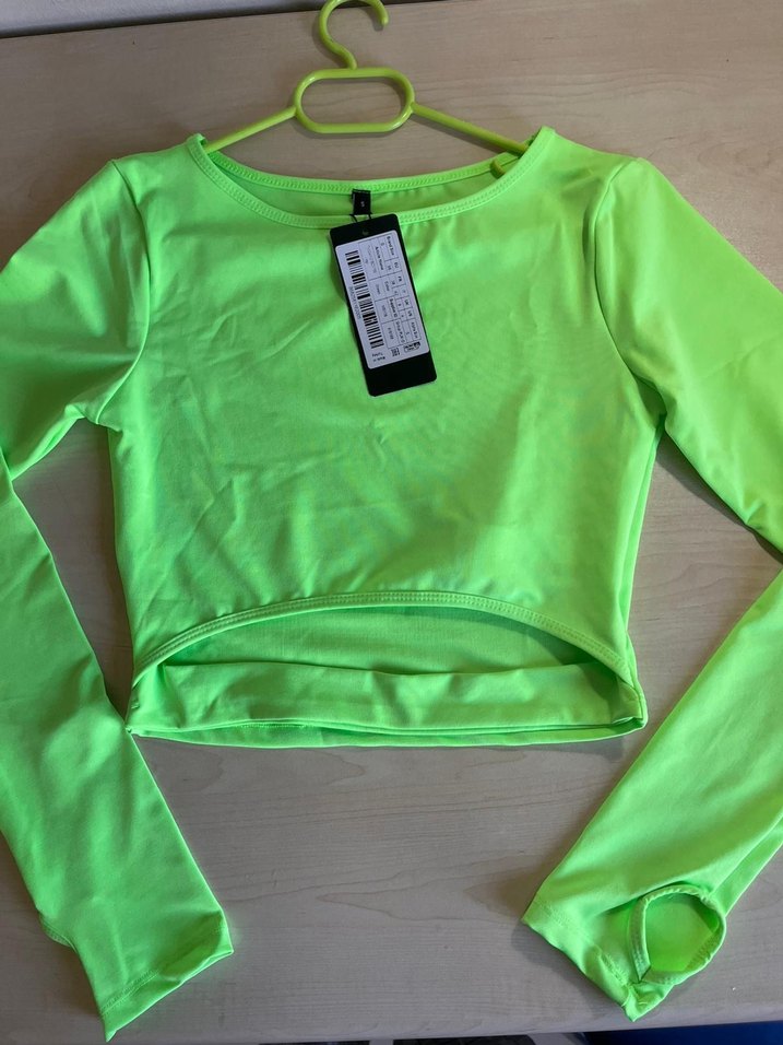 Yeşil Uzun Kollu Mini Spor Üst - Görsel 2