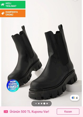 Siyah Kadın Topuklu Bot - Görsel 3