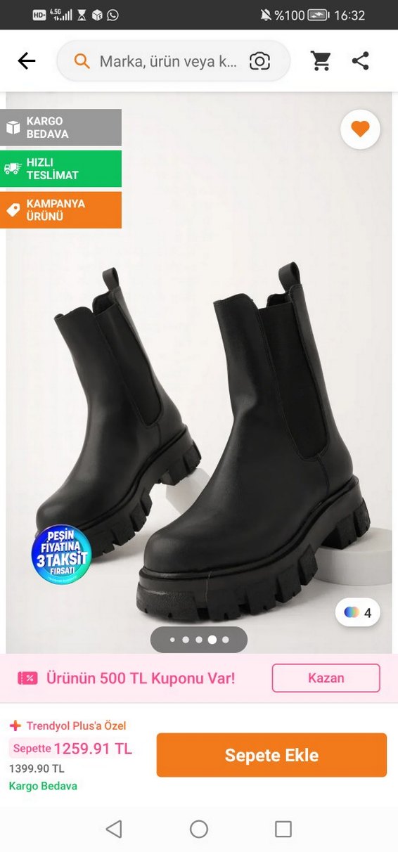 Siyah Kadın Topuklu Bot - Görsel 3