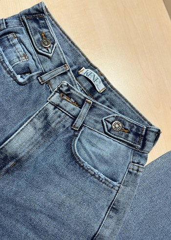 Kadın Mavi  Denim Pantolon - Görsel 2