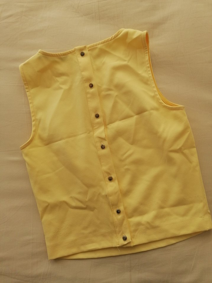 Sarı Kolsuz Basic Kadın Atlet - Görsel 2