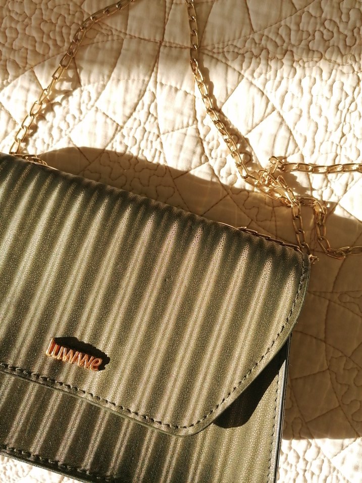 Haki Renk Pileli Kadın Çanta - Görsel 2