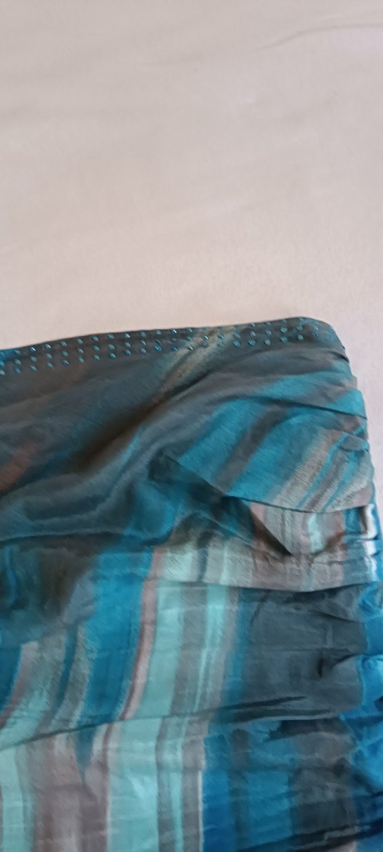 Mavi Gri Drapeli Straplez Mini Elbise - Görsel 4