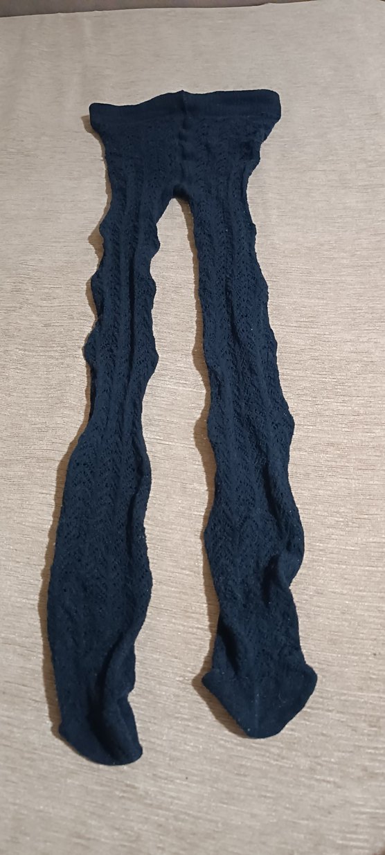 Siyah Dantel Gotik Kadın külotlu çorap - Görsel 3