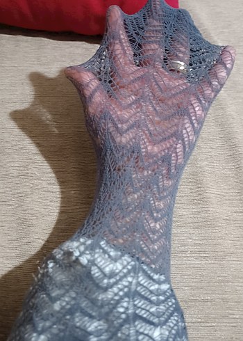 Gri Dantel Kadın külotlu çorap - Görsel 4