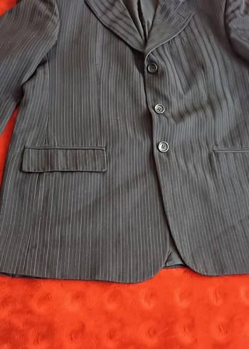 Düğmeli Siyah Erkek kumaş ceket - Görsel 5