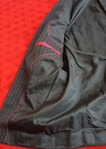 Düğmeli Siyah Erkek kumaş ceket - Görsel 12