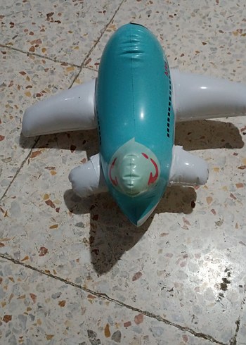 Beden Renk Renkli Mavi Şişme Uçak Oyuncak