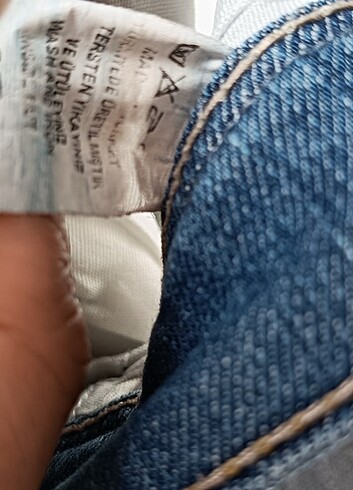 27 Beden mavi Renk Kapri kot pantolon