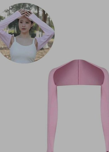xs Beden Kız Çocuk Pembe Uzun Kollu Straplez Bolero